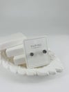Rodyum Zirkon-5 Mm Taşlı Pirinç Zirkon Küpe - Kp00334