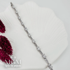 Rodyum Zirkon Taşlı Pirinç Bileklikler 17+2 Cm - Kbl0062