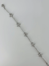 Rodyum Zirkon Taşlı Pirinç Bileklikler 17+4 Cm  - Kbl0375