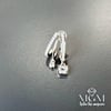 Rodyum Zirkon Taşlı Pirinç Küpeler - Kp00120