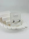 Rodyum Zirkon Taşlı Pirinç Zirkon Küpe - Kp00343