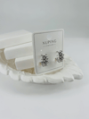 Rodyum Zirkon Taşlı Pirinç Zirkon Küpe - Kp00326