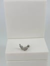 Rodyum Zirkon Taşlı Uç Kısmı : Pirinç Kıkırdak Bar Uzunluğu : 6 Mm / Bar Kalınlığı 0.8 Mm / Top Boyu 3 Mm  - Pt0054