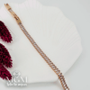 Rose  Zirkon Baget Taşlı Pirinç Bileklikler 17,5+2 Cm - Kbl0069