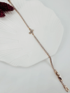 Rose  Zirkon Taşlı Pirinç  Bileklikler - Kbl0191