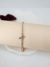 Rose  Zirkon Taşlı Pirinç  Bileklikler - Kbl0191