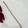 Rose  Zirkon Taşlı Pirinç Bileklikler 16+2,5 Cm - Kbl0049
