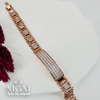 Rose  Zirkon Taşlı Pirinç Bileklikler 19 Cm - Kbl0050