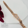 Rose  Zirkon Taşlı Pirinç Bileklikler 19 Cm - Kbl0059