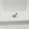 Rose Zirkon Taşlı Uç Kısmı : Pirinç Kıkırdak Bar Uzunluğu : 6 Mm / Bar Kalınlığı 0.8 Mm / Top Boyu 3 Mm - Pt0010-2
