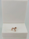 Rose Zirkon Taşlı Uç Kısmı : Pirinç Kıkırdak Bar Uzunluğu : 6 Mm / Bar Kalınlığı 0.8 Mm / Top Boyu 3 Mm  - Pt0057-2