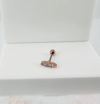 Rose Zirkon Taşlı Uç Kısmı : Pirinç Kıkırdak Bar Uzunluğu : 6 Mm / Bar Kalınlığı 0.8 Mm / Top Boyu 3 Mm - Pt0018-2