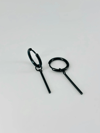 Siyah  Çelik Erkek Küpe Çap (12 Mm) Kalınlık (2 Mm) - Ekp0029