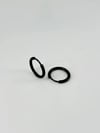 Siyah  Çelik Erkek Küpe Çap (12 Mm) Kalınlık (2 Mm) - Ekp0033