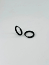 Siyah  Çelik Erkek Küpe Çap (8 Mm) Kalınlık (2 Mm) - Ekp0035