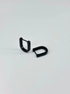 Siyah Çelik Erkek Küpe Çap (9 Mm) Kalınlık (3 Mm) - Ekp0016