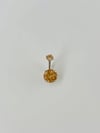 Turuncu Taşlı Göbek Piercing - Pg0016