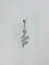 Yılan Detaylı Göbek Piercing - Pg0123