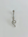 Yılan Detaylı Göbek Piercing - Pg0157