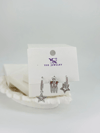 Yıldız Detalı Üçlü Kombin Küpe - Kp00554