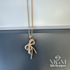 Zirkon Taşlı Fiyonk Kolye - Kl0021