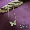 Zirkon Taşlı Kelebek Kolye - Kl0009
