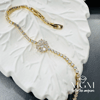Zirkon Taşlı Pirinç Zirkon Bileklikler 17+2,5 Cm - Kbl0036