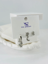 Zirkon Taşlı Üçlü Kombin Küpe - Kp00069