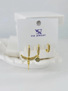 Zirkon Taşlı Üçlü Kombin Küpe - Kp00395