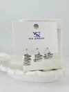 Zirkon Taşlı Üçlü Kombin Küpe - Kp00396
