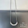 Zirkon Taşlı Zincir Çelik Uç Kısmı Pirinç Kolyeler 40 + 5 Cm Uzatma Payı - Kl0159