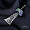 TAŞLI GÜMÜŞ KOLYE UCU