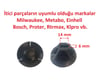Şarjlı/Akülü Silikon Tabancası 14mm İtici Parça Yedek - 5 Adet