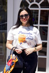 Beyaz Desenli Tshirt - 1240 