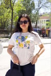 Beyaz Desenli Tshirt - 1240 