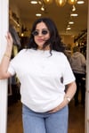 Beyaz Orjinal Marka Tshirt - 1239