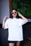 Beyaz Oversize Tshirt - 1198