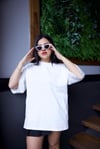 Beyaz Oversize Tshirt - 1198