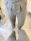 Gri Palazzo Kumaş Pantolon - 1143