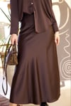 Kahverengi Saten Etek - 1175