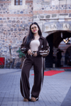 Kahverengi Yandan Şeritli Tsrm Ceket - 1151