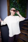 Krem Oversize Tshirt - 1198