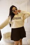 Krem Şardonlu Sweat - 1177