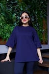 Lacivert Oversize Tshirt - 1198