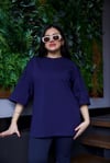 Lacivert Oversize Tshirt - 1198