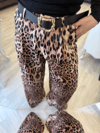 Leopar Saten Pantolon - 1141