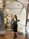 Marka Model Çizgili Triko Elbise-1024