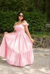 Pembe Kareli Elbise - 1281