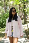 Pembe Oversize Gömlek - 1287