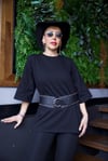 Siyah Oversize Tshirt - 1198
